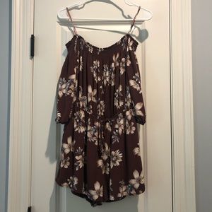 Romper with 3/4 sleeves